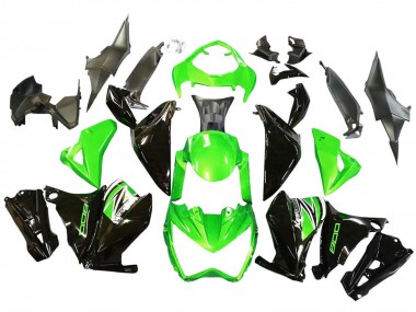 2013-2018 Green Glossy Black Kawasaki Z800 Motorcycle Fairings Canada