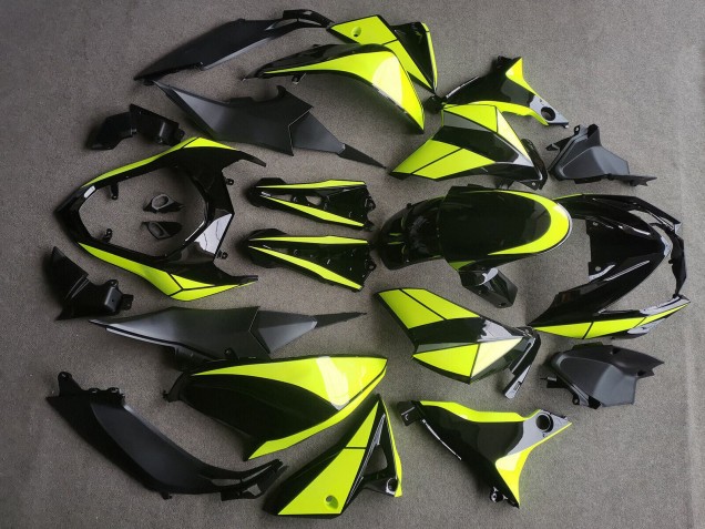 2013-2018 Glossy Black Neon Yellow Kawasaki Z800 Motorcycle Fairings Canada