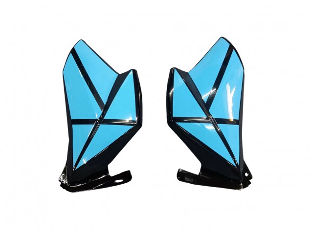 2013-2018 Light Blue Glossy Black Kawasaki Z800 Motorcycle Fairings Canada