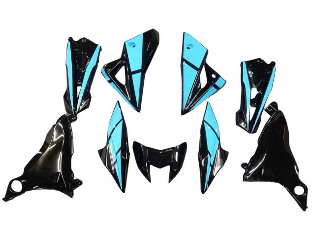 2013-2018 Light Blue Glossy Black Kawasaki Z800 Motorcycle Fairings Canada