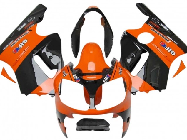 2000-2001 Orange Black Elf Michelin Kawasaki ZX12R Motorcycle Fairings Canada