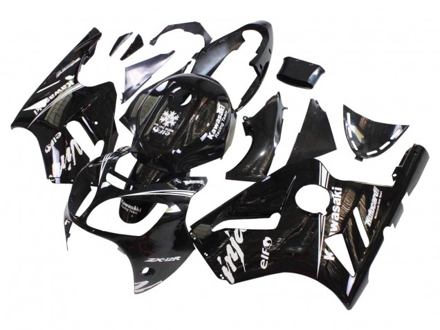 2000-2001 Glossy Black White Elf Snow Kawasaki ZX12R Motorcycle Fairings Canada