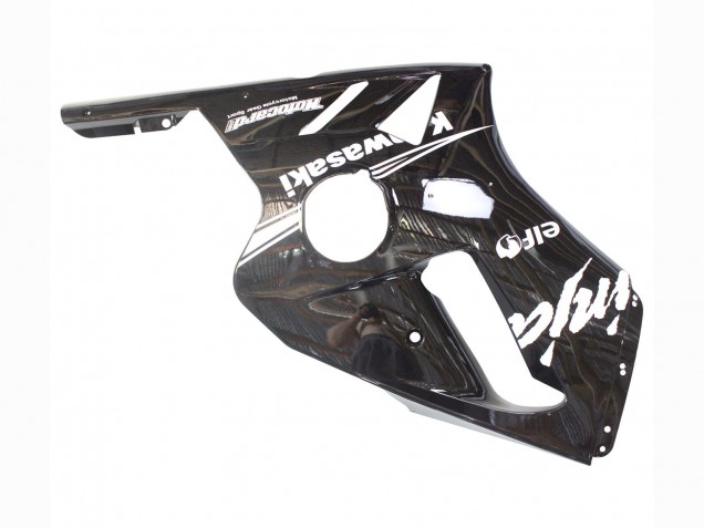 2000-2001 Glossy Black White Elf Snow Kawasaki ZX12R Motorcycle Fairings Canada