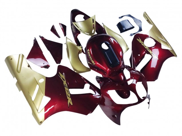 2000-2001 Red Gold Kawasaki ZX12R Motorcycle Fairings Canada