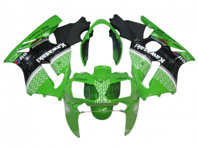 2002-2006 Green Black White Kawasaki ZX12R Motorcycle Fairings Canada