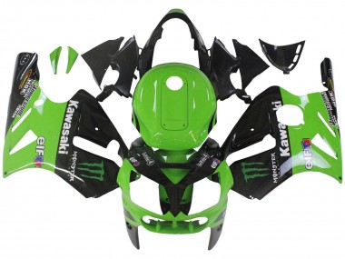 2002-2006 Green Glossy Black Elf Touch4 Monster Kawasaki ZX12R Motorcycle Fairing Canada