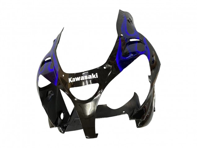 2000-2001 Glossy Black Blue Flame White Kawasaki ZX9R Motorcycle Fairings Canada