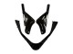 2000-2001 Glossy Black Blue Flame White Kawasaki ZX9R Motorcycle Fairings Canada