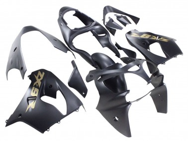 2000-2001 Matte Black Gold Kawasaki ZX9R Motorcycle Fairings Canada