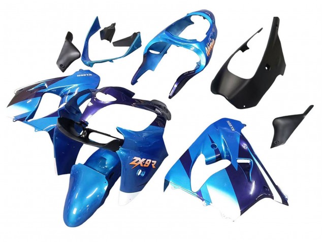 2000-2001 Blue Black Kawasaki ZX9R Motorcycle Fairings Canada