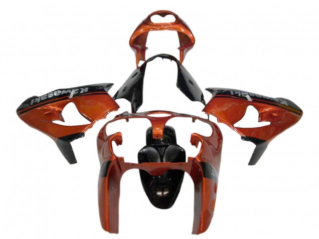 2000-2001 Orange Black Kawasaki ZX9R Motorcycle Fairing Canada
