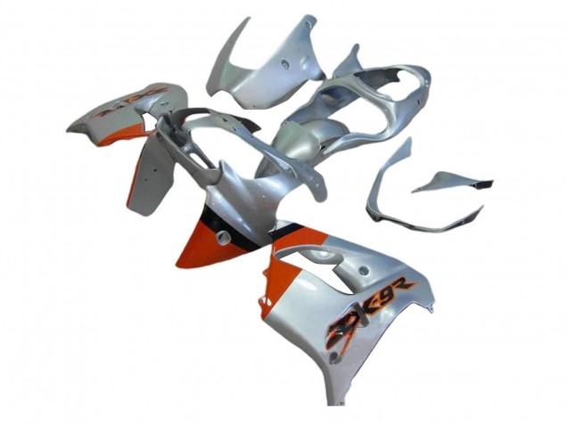 2000-2001 Silver Red Kawasaki ZX9R Motorcycle Fairings Canada