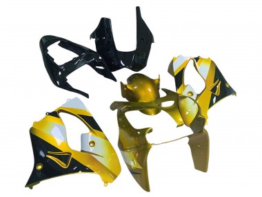 2000-2001 Gold White Black Kawasaki ZX9R Motorcycle Fairings Canada