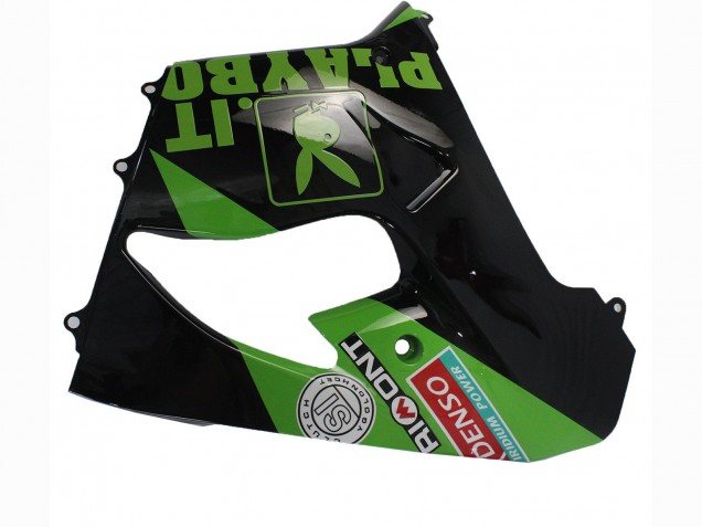 2000-2001 Green Black Playboy DENSO Kawasaki ZX9R Motorcycle Fairings Canada