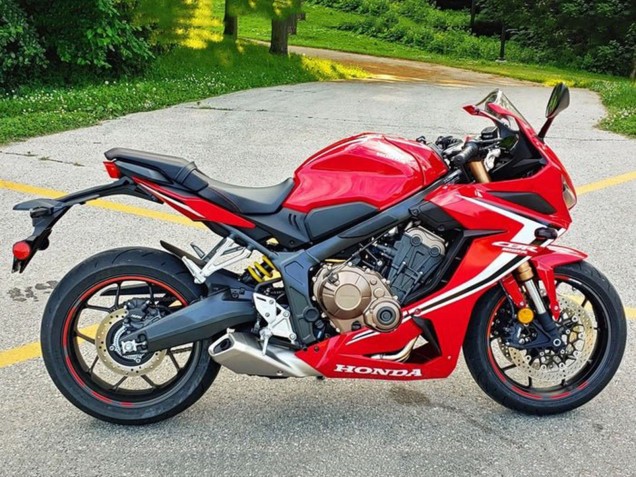 2019-2020 Red White Black Stripe Honda CBR650R Motorcycle Fairings Canada