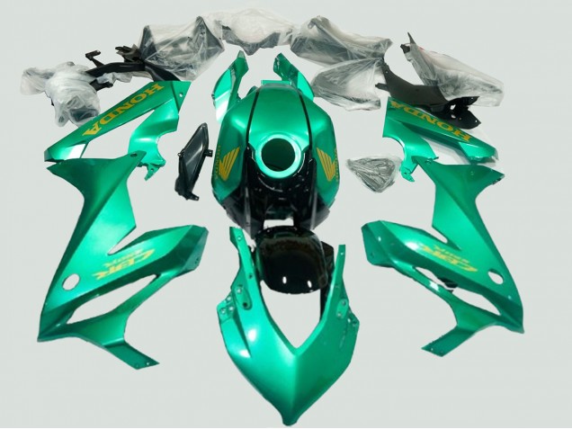 2021-2023 Green Gold Honda CBR650R Motorcycle Fairings Canada