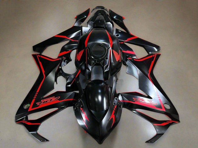 2021-2023 Glossy Black Red Stripe Honda CBR650R Motorcycle Fairings Canada