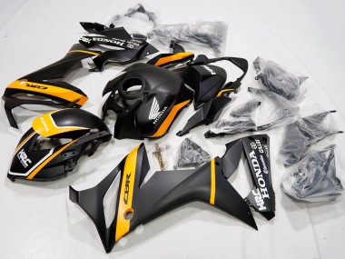 2021-2023 Matte Black Yellow HRC Honda CBR650R Motorcycle Fairings Canada