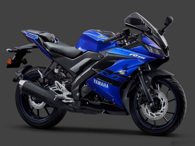 2018-2024 Blue Black White Yamaha YZF R15 Motorcycle Fairings Canada
