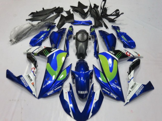2015-2018 Blue White Black Green Monster Yamaha YZF R3/R25 Motorcycle Fairings Canada