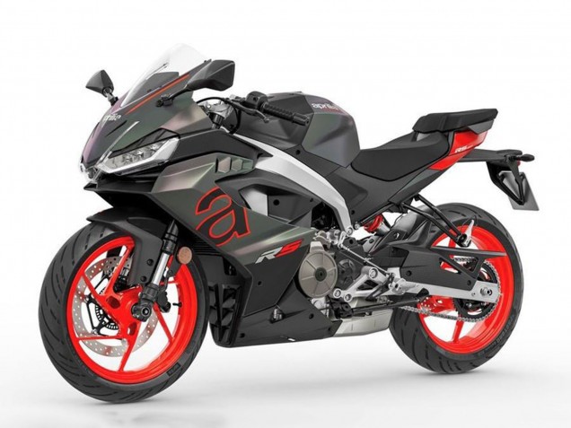 2024-2025 Matte Black Grey Red Aprilia RS457 Motorcycle Fairings Canada