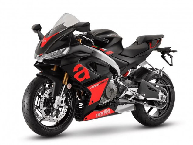 2020-2024 Matte Black Red Aprilia RS660 Motorcycle Fairings Canada