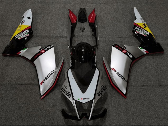 2009-2015 Silver Red Black Yellow Aprilia RSV4 1000 Bike Fairings Canada