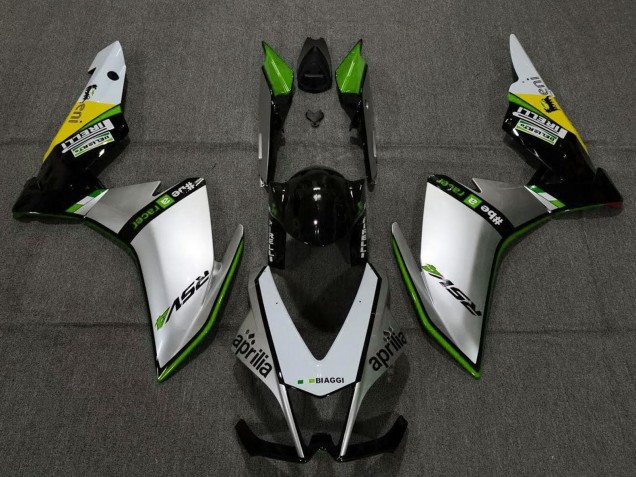 2009-2015 Silver Black Green Yellow Aprilia RSV4 1000 Motorcycle Fairings Canada