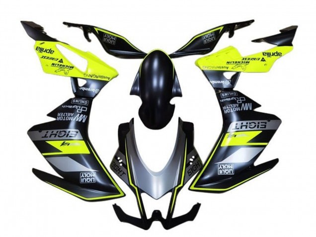 2009-2015 Matte Black Grey Green Aprilia RSV4 1000 Motorcycle Fairings Canada
