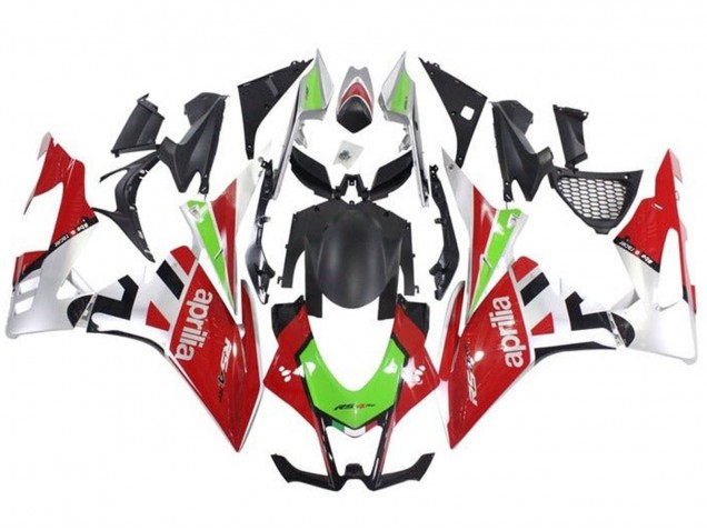 2009-2015 Red White Green Aprilia RSV4 1000 Motorbike Fairings Canada