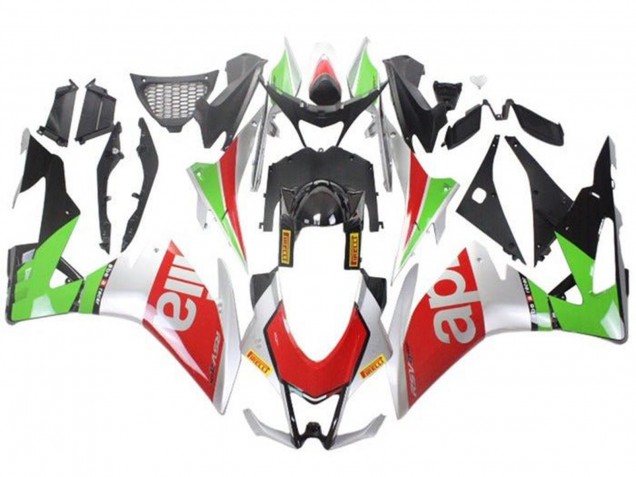 2009-2015 Silver Red Green Aprilia RSV4 1000 Motorcycle Fairings Canada