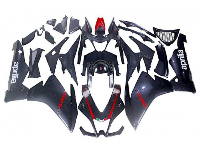 2009-2015 Black Faux Carbon Fiber Red Aprilia RSV4 1000 Motorcycle Fairings Canada