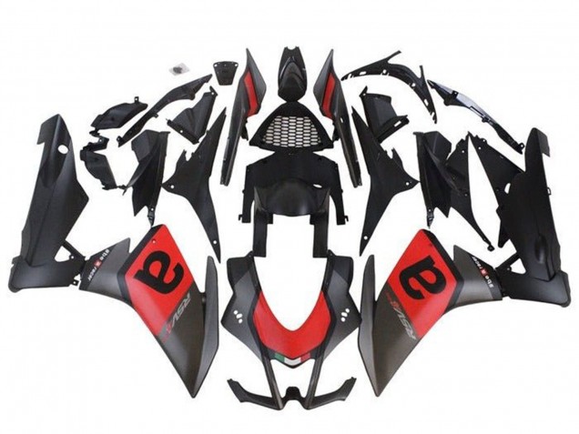 2009-2015 Matte Black Red Aprilia RSV4 1000 Motorcycle Fairings Canada