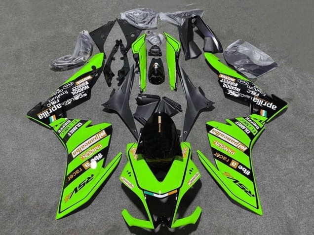 2009-2015 Green Black Aprilia RSV4 1000 Motorcycle Fairings Canada