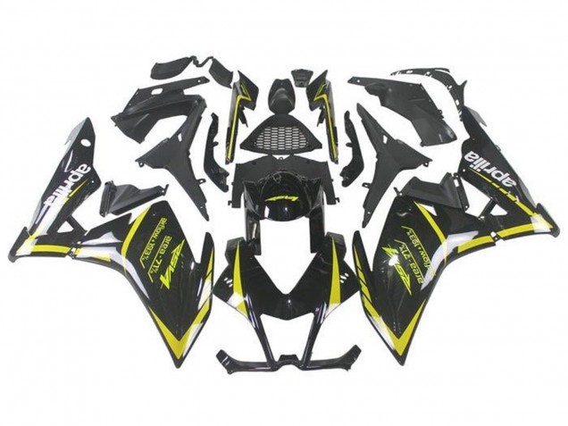 2009-2015 Black Yellow Aprilia RSV4 1000 Motorcycle Fairings Canada