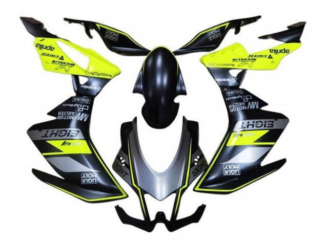 2016-2020 Matte Black Grey Yellow Aprilia RSV4 1000 Motorcycle Fairings Canada