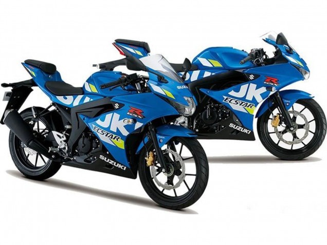 2017-2025 Blue Ecstar Suzuki GSXR125 Motorcycle Fairings Canada