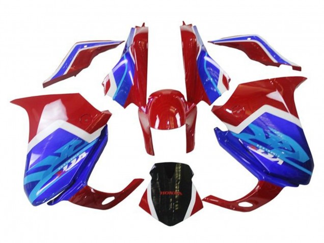 2010-2016 White Red Blue Honda VFR 1200 Motorcycle Fairings Canada