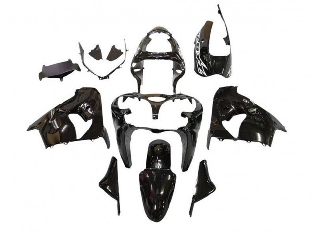 2000-2001 Glossy Black White Decal Kawasaki ZX9R Motorcycle Fairings Canada