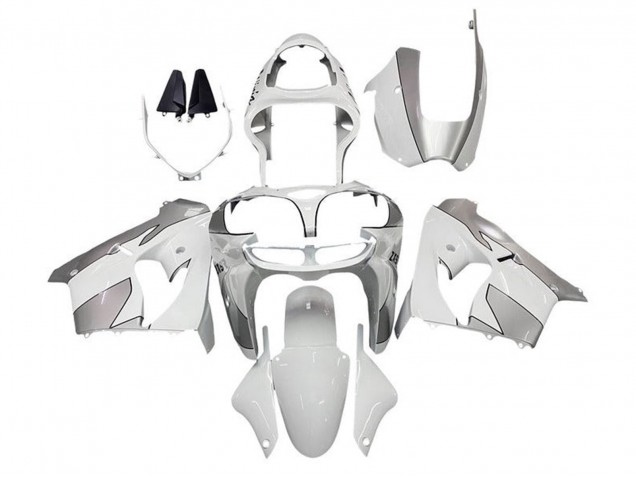 2002-2003 White Silver Kawasaki ZX9R Motorcycle Fairings Canada