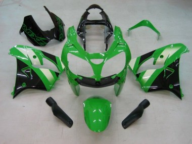 2002-2003 Green White Black Kawasaki ZX9R Motorcycle Fairing Canada