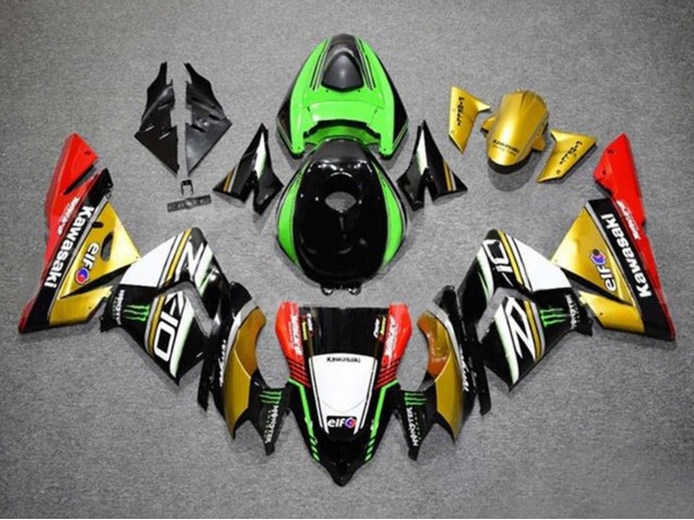 2004-2005 Gold Black Green White Red Kawasaki ZX10R Motorcycle Fairings Canada