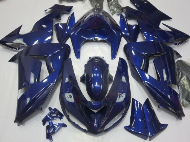 2006-2007 Dark Blue Kawasaki ZX10R Motorcycle Fairing Canada