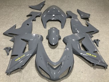 2006-2007 Nardo Grey Yellow Kawasaki ZX10R Motorcycle Fairings Canada