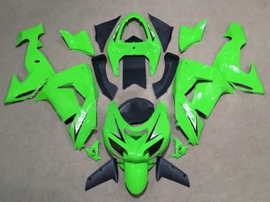 2006-2007 Green White Black Kawasaki ZX10R Motorcycle Fairings Canada