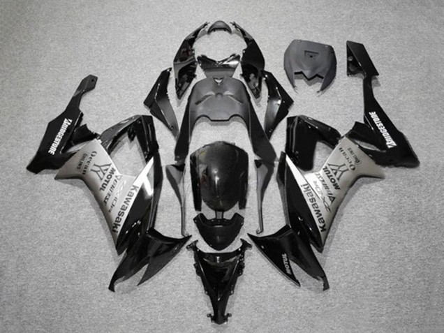 2008-2010 Glossy Black Grey Bridgestone Motul Kawasaki ZX10R Motorcycle Fairings Canada