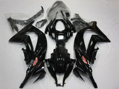 2011-2015 Glossy Black Red Kawasaki ZX10R Motorcycle Fairings Canada