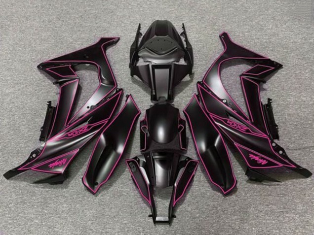 2011-2015 Matte Black Purple Kawasaki ZX10R Motorcycle Fairings Canada