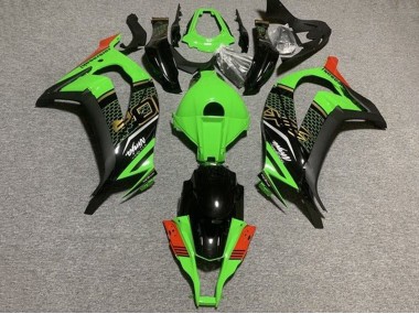 2011-2015 Green Black Red Honeycomb Kawasaki ZX10R Motorcycle Fairings Canada
