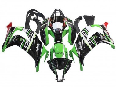 2011-2015 Green Black White Red Stripe Monster Kawasaki ZX10R Motorcycle Fairings Canada